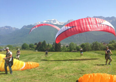 stage parapente débutant, voile mono surface